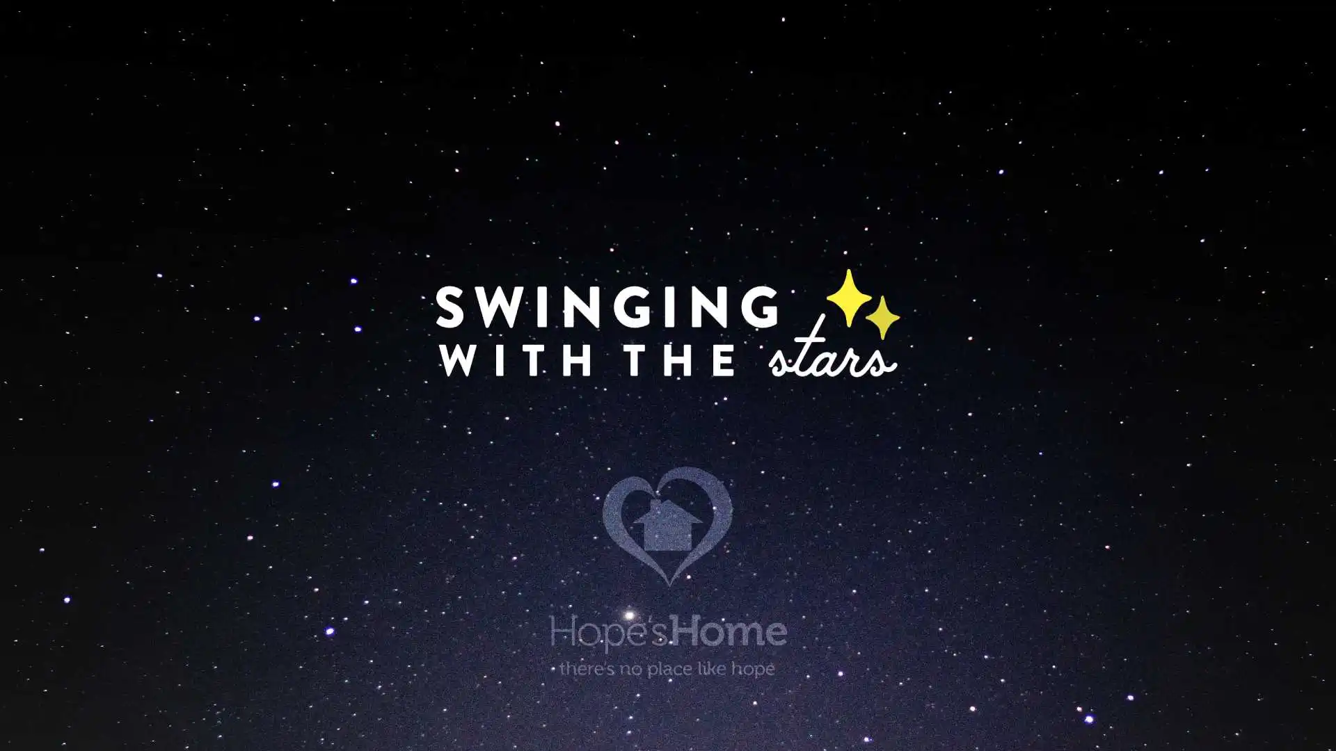 Swinging with the Stars logo on a stary background